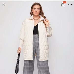 Shein X Les Do Makeup Drop Shoulder Zip 